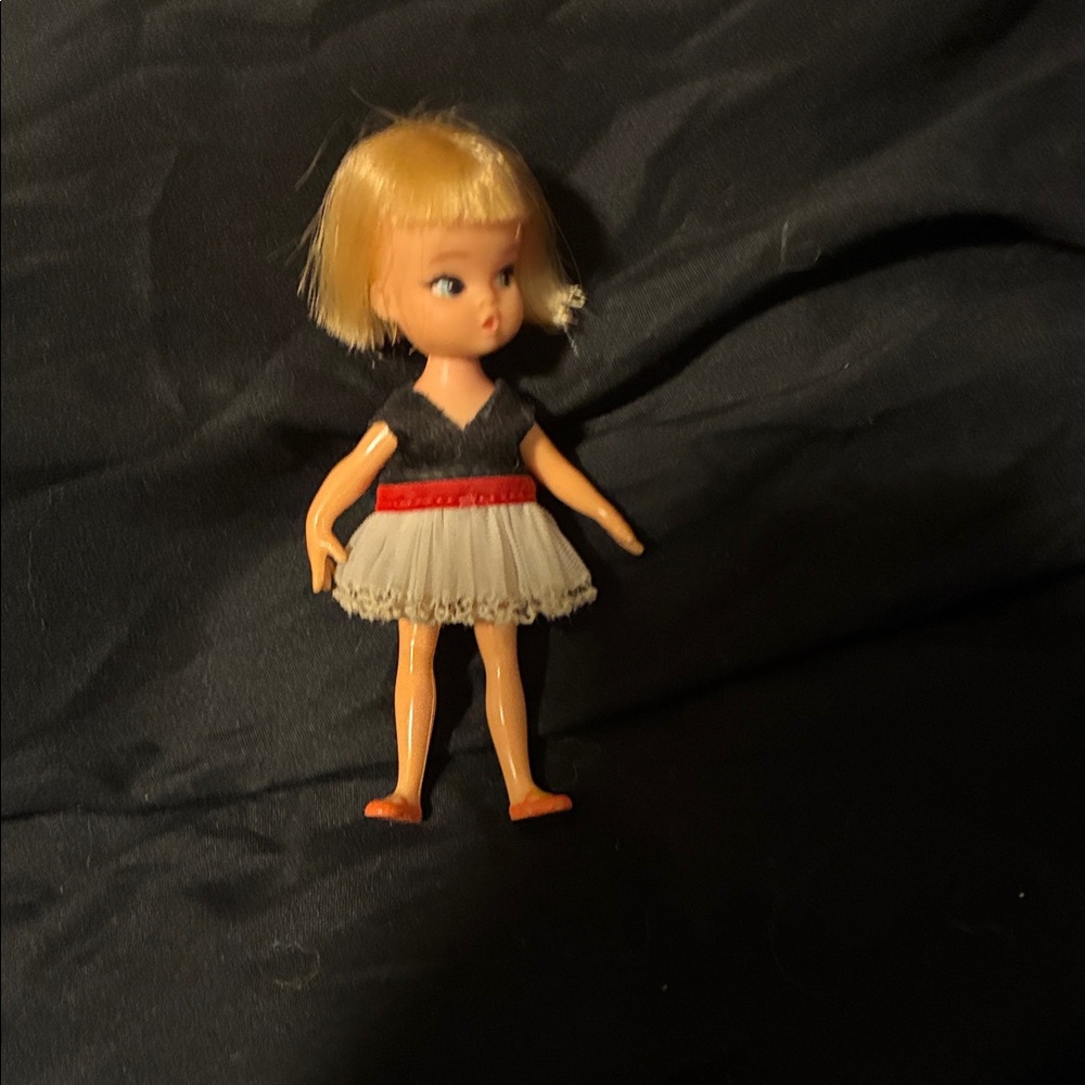 Barbie Doll with Black Top and Red Belt